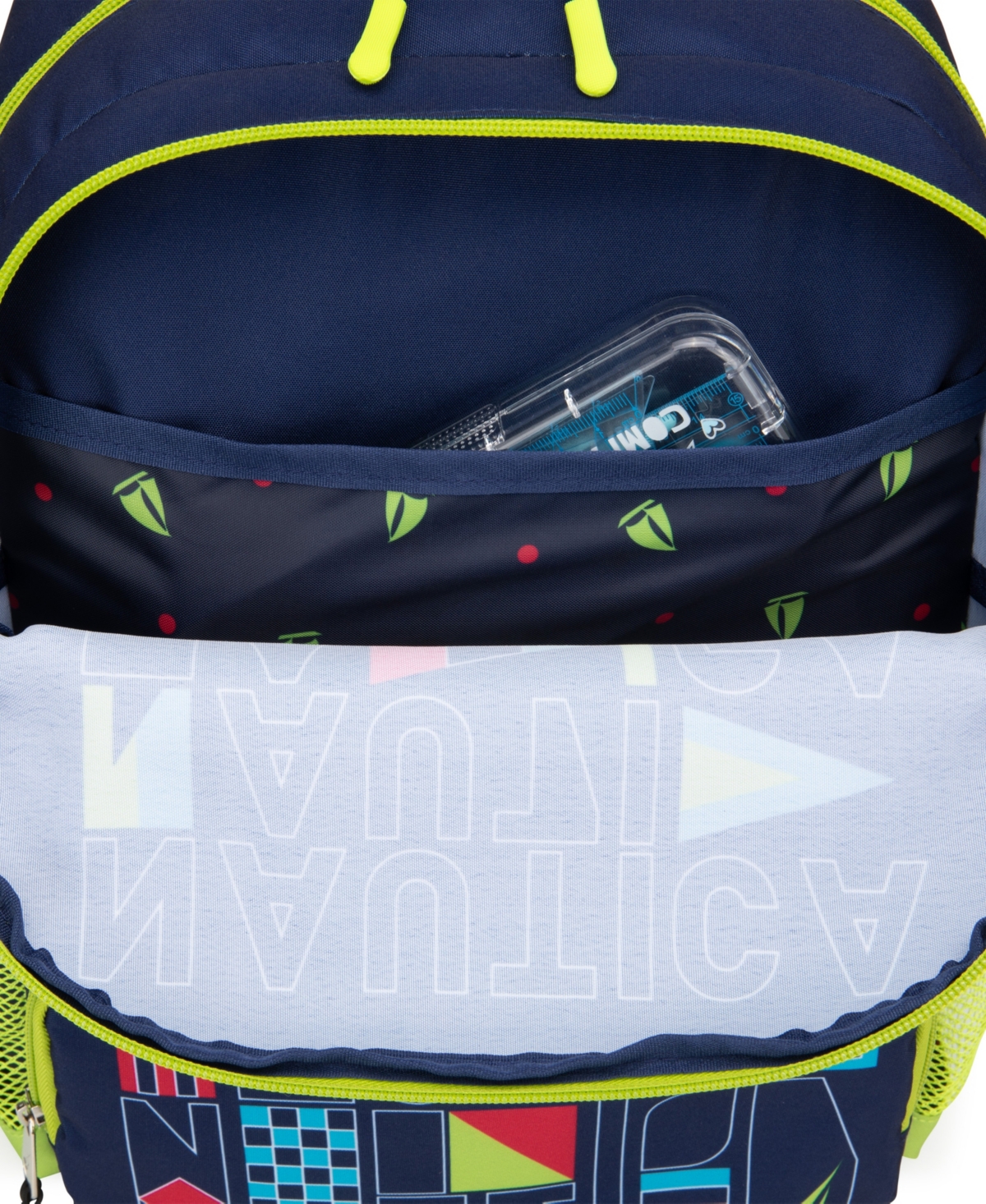 Nautica Kids Backpack For School, 16" H In Flags