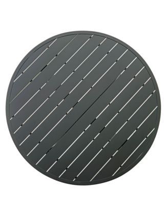 Astaire 48" Round Outdoor Slat Top Coffee Table, Created for Macy's