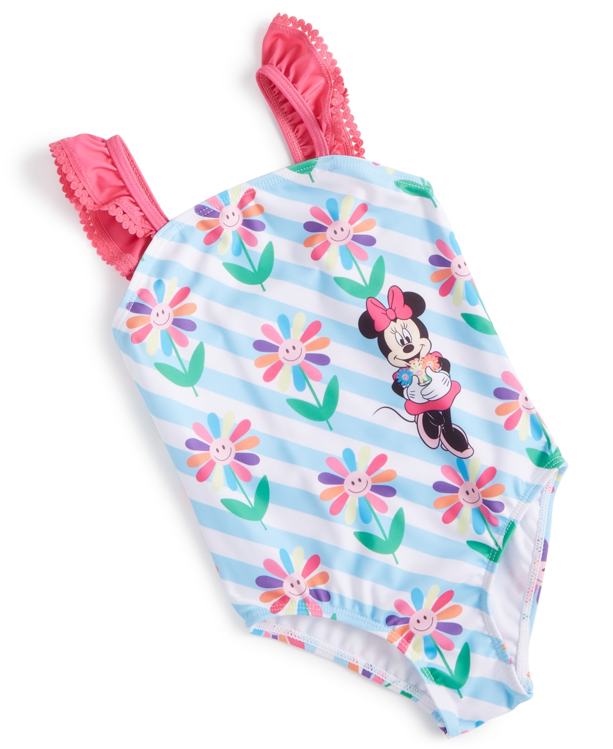 Shop Minnie Mouse Toddler Girls Printed One-piece Swimsuit In Assorted