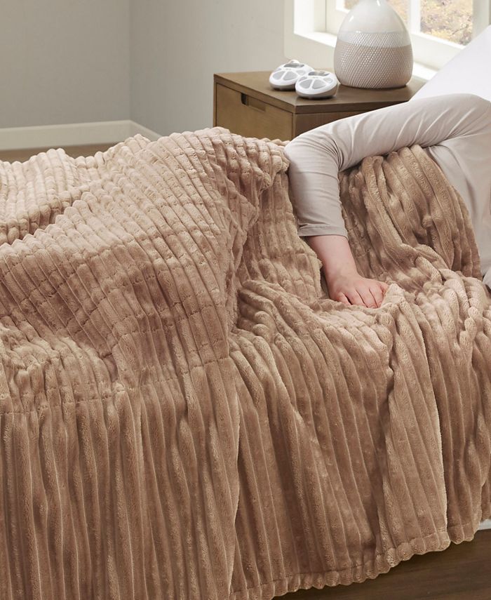 Serta Corded Plush Heated Blanket, Queen Macy's