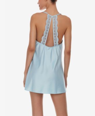 Kit Matte Heart Lace Chemise Lingerie Nightgown