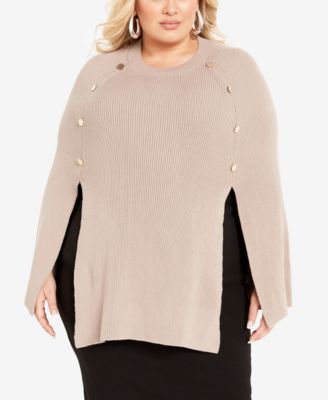 Cape jacket plus size online