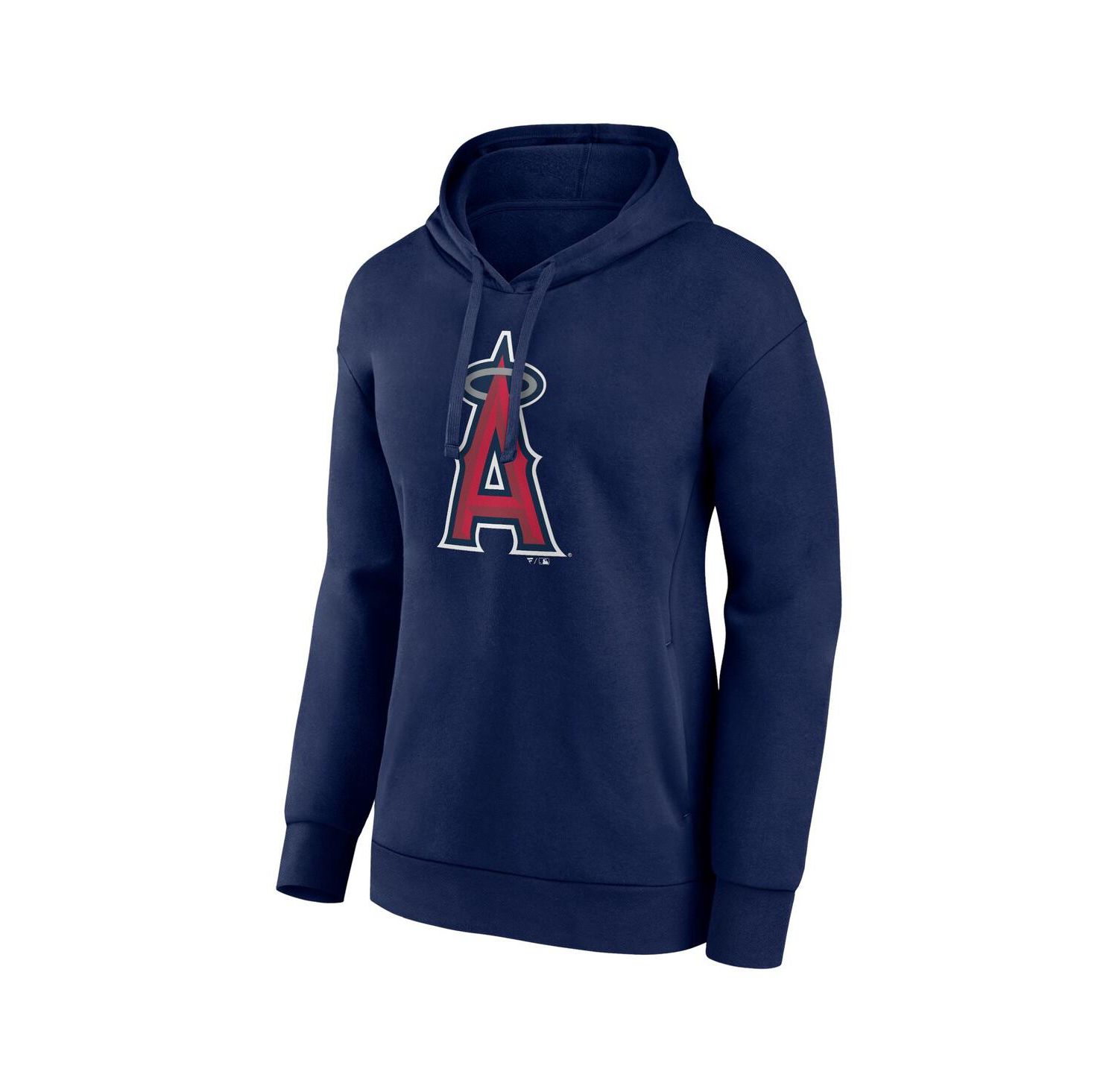 Women's Navy Los Angeles Angels Logo Pullover Hoodie