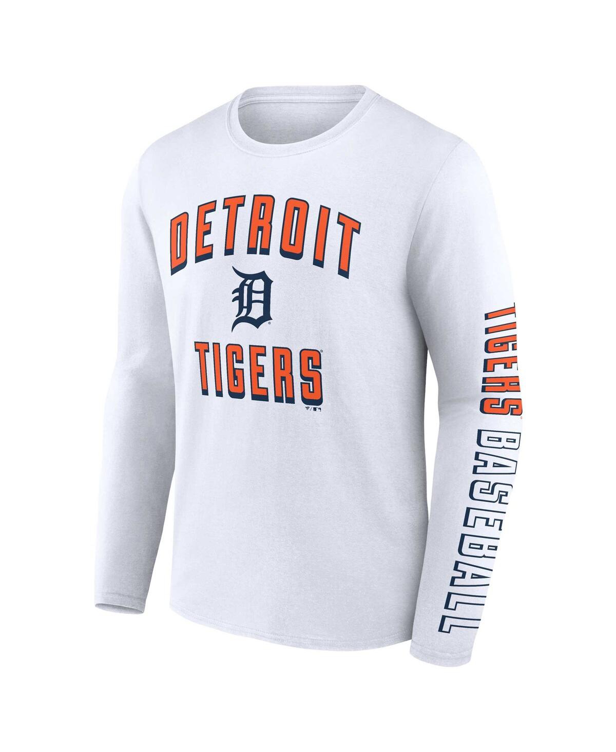 Shop Fanatics Men's  Navy, White Detroit Tigers Two-pack Combo T-shirt Set In Navy,white