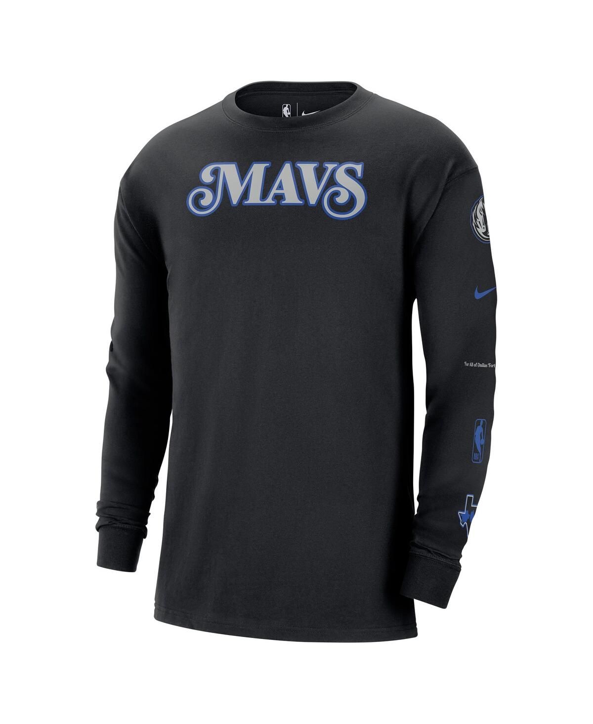 Shop Nike Men's  Black Dallas Mavericks 2023/24 City Edition Max90 Expressive Long Sleeve T-shirt