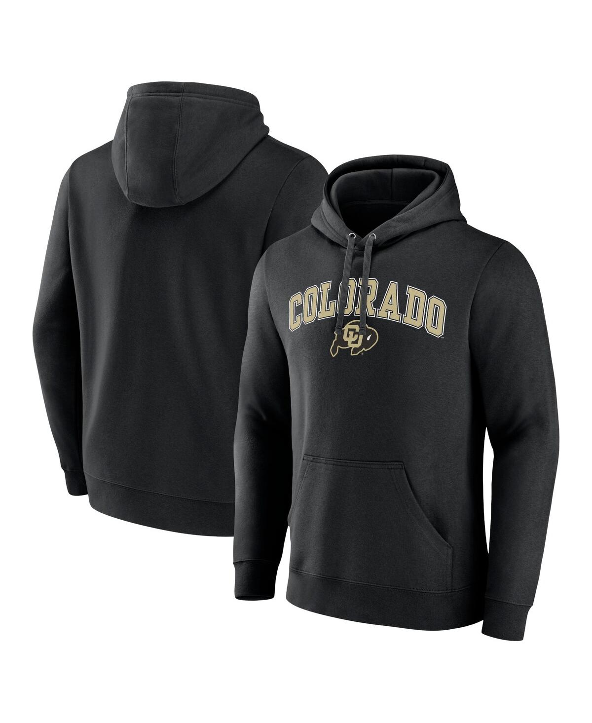 Fanatics Men's  Black Colorado Buffaloes Campus Pullover Hoodie