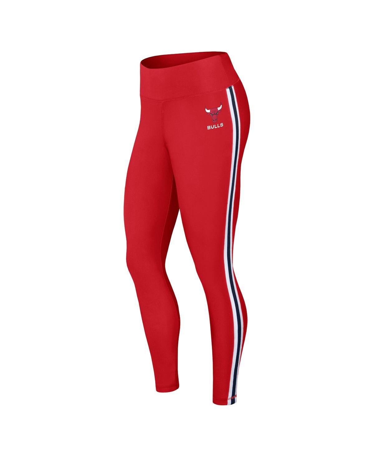 Shop Wear By Erin Andrews Women's  Red Chicago Bulls Color-block Leggings