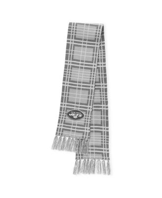 Women's New York Jets Plaid Knit Hat with Pom and Scarf Set
