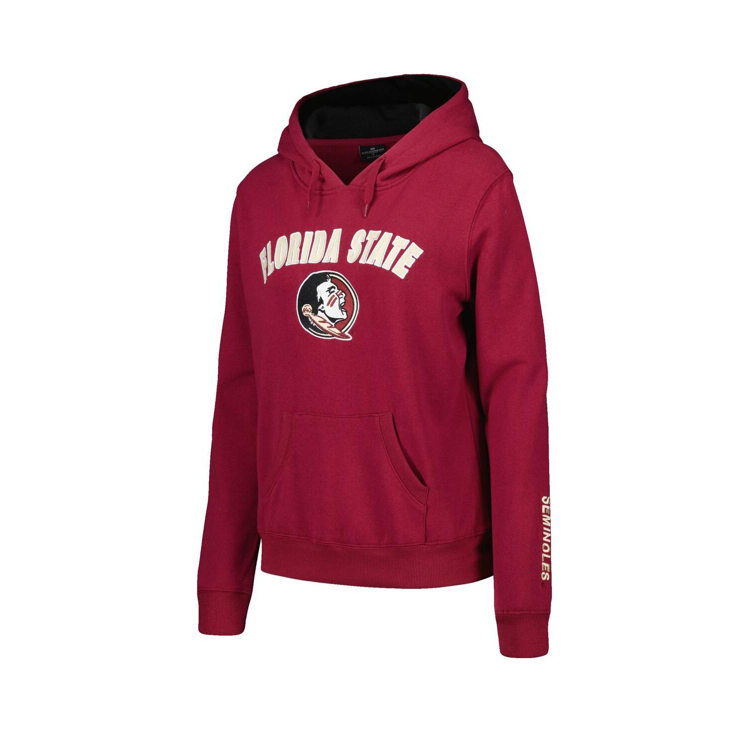 Women's Garnet Florida State Seminoles Arch & Logo Pullover Hoodie