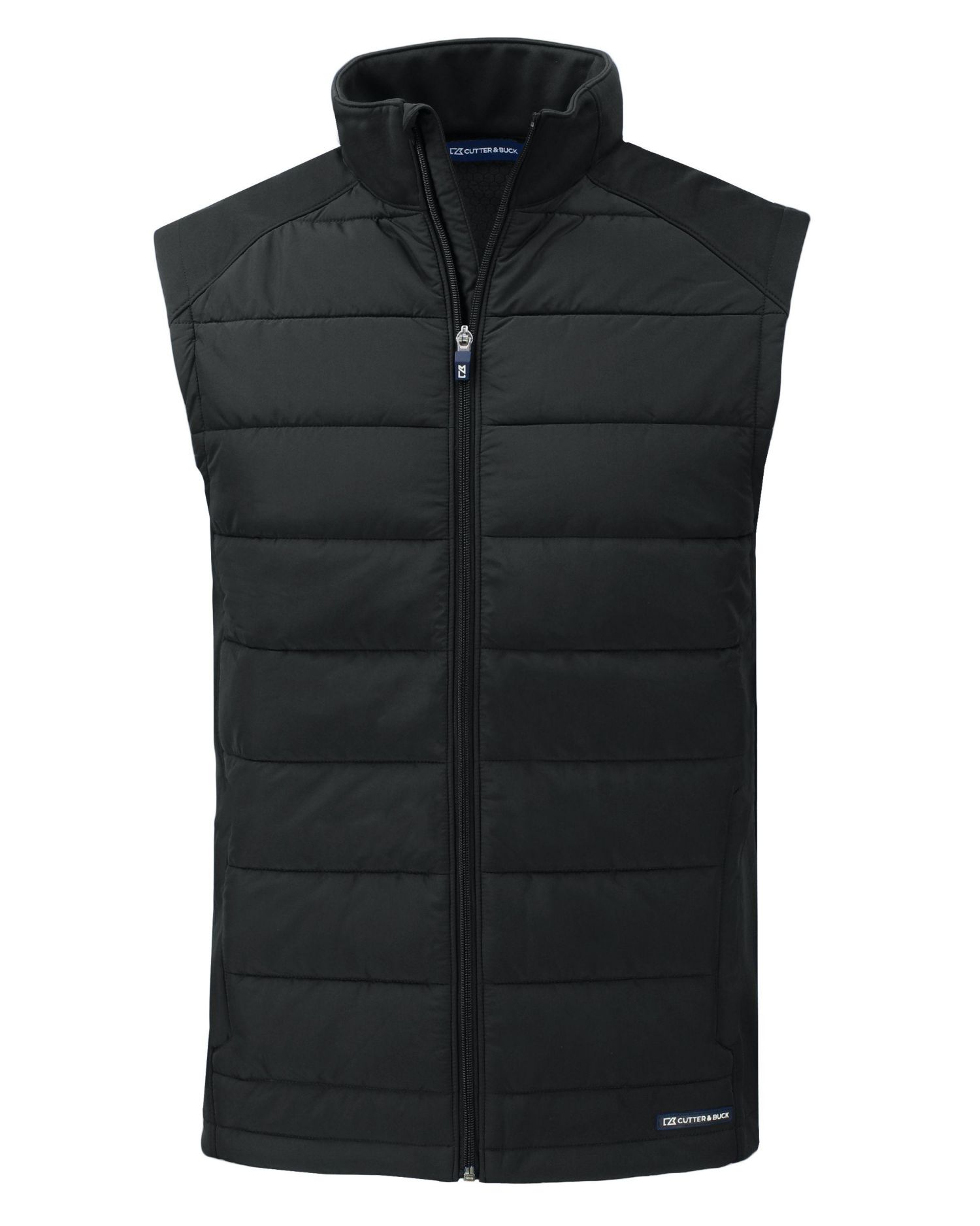 Men's Cutter and Buck Evoke Hybrid Softshell Recycled Full Zip Vest