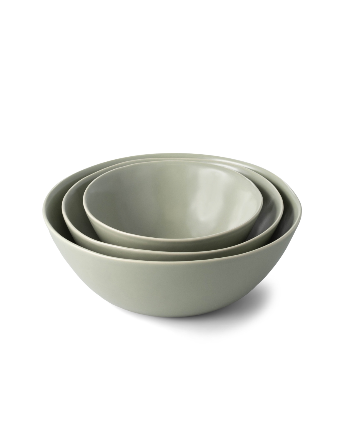 Shop Fable 3 Piece Nested Serving Bowls In Beachgrass Green