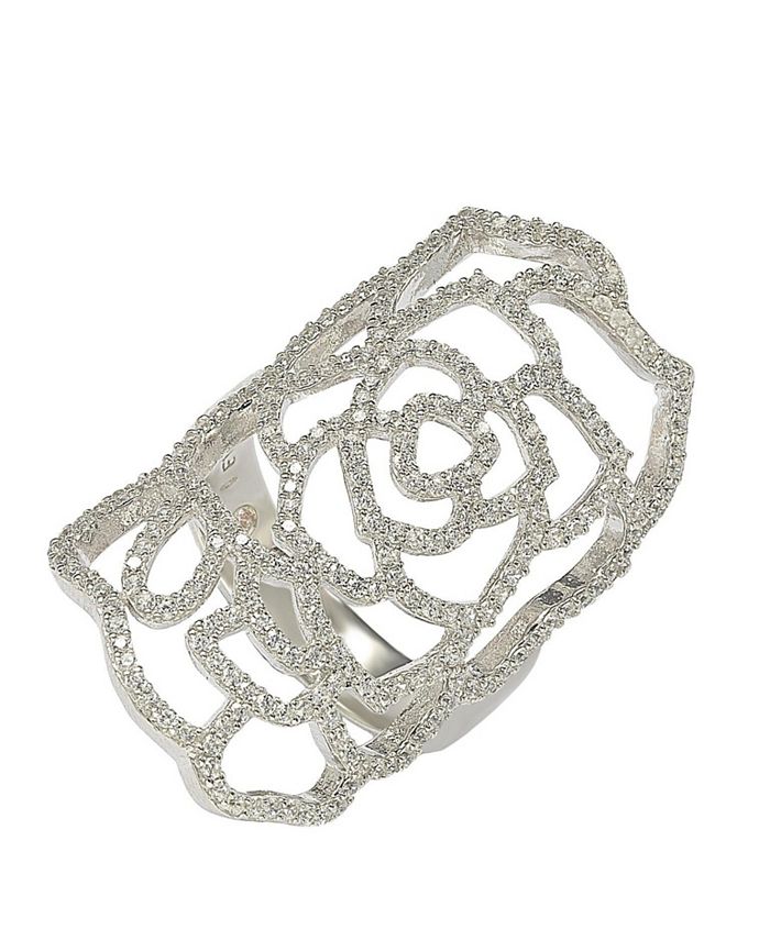 Suzy Levian New York Suzy Levian Sterling Silver White Cubic