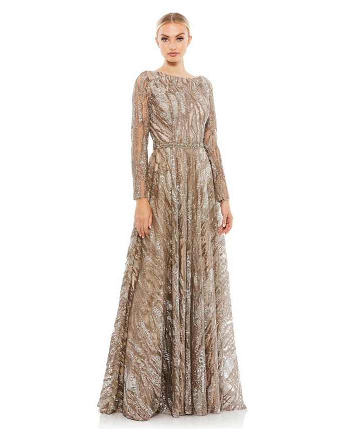 Mac duggal hot sale sequin gown