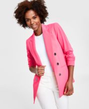Macy's pink blazer hotsell