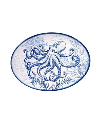 Oceanic Melamine 2-Pc. Platter Set