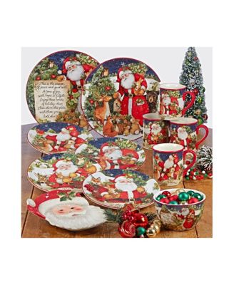 Magic of Christmas Santa 4 Piece Dinner Plate