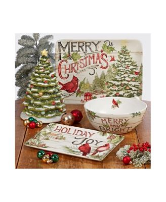 Evergreen Christmas Cookie Jar