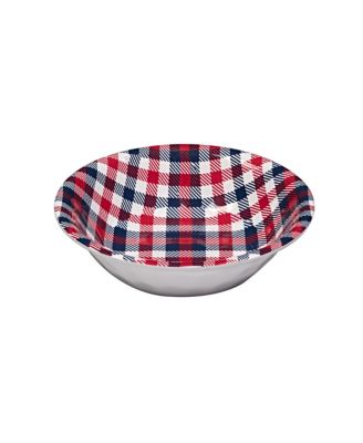 Patriotic Plaid Melamine All Purpose Bowl, Set of 6
