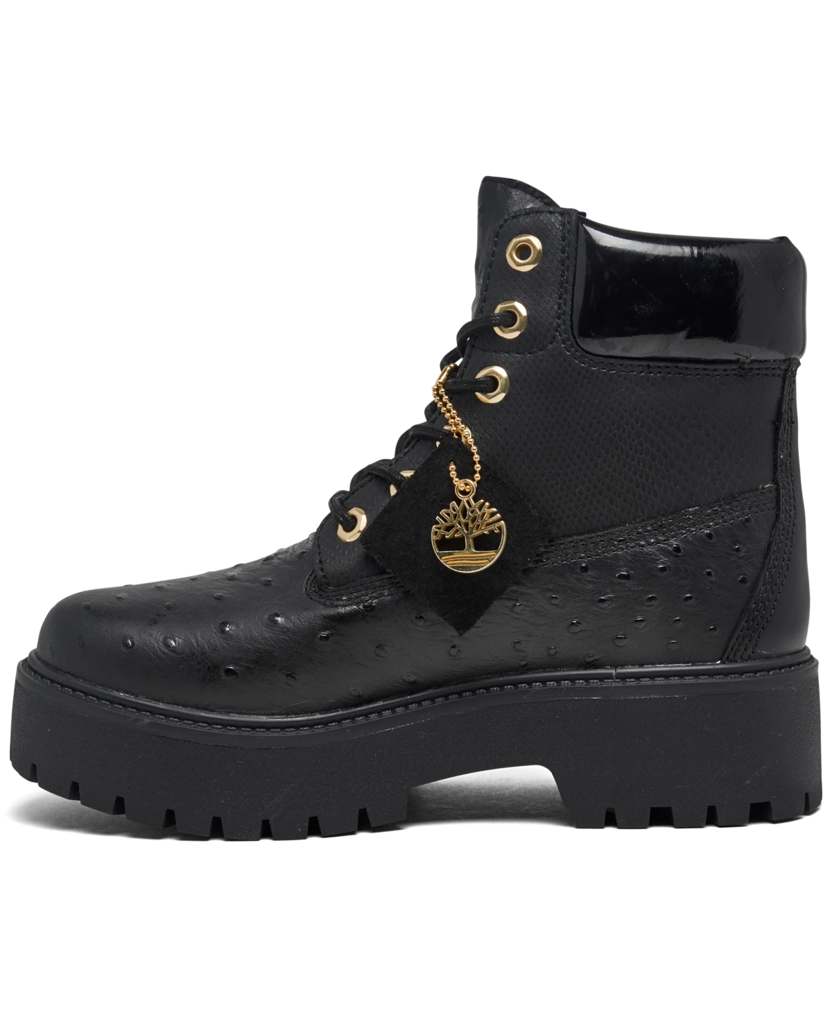Shop Timberland Women's Stone Street 6" Water-resistant Platform Boots From Finish Line In Jet Black