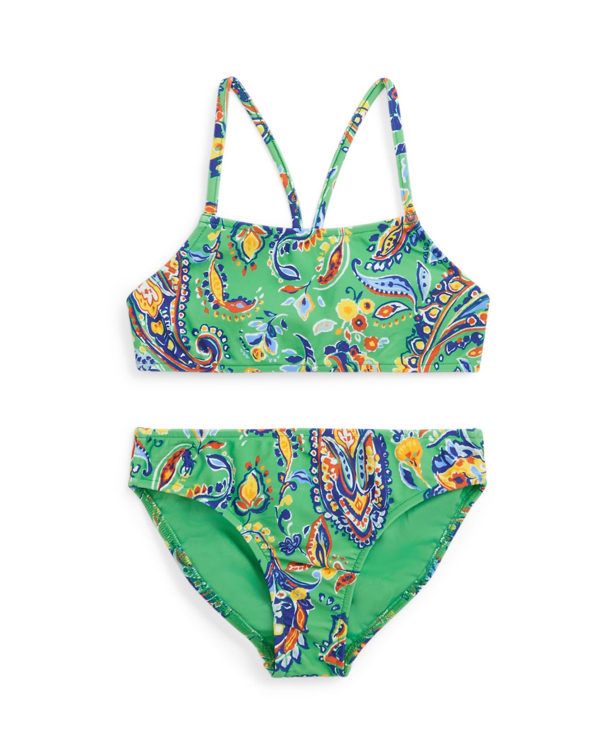 Polo Ralph Lauren Babies' Toddler And Little Girls Paisley-print Two-piece Swimsuit In Bohemia Choppa