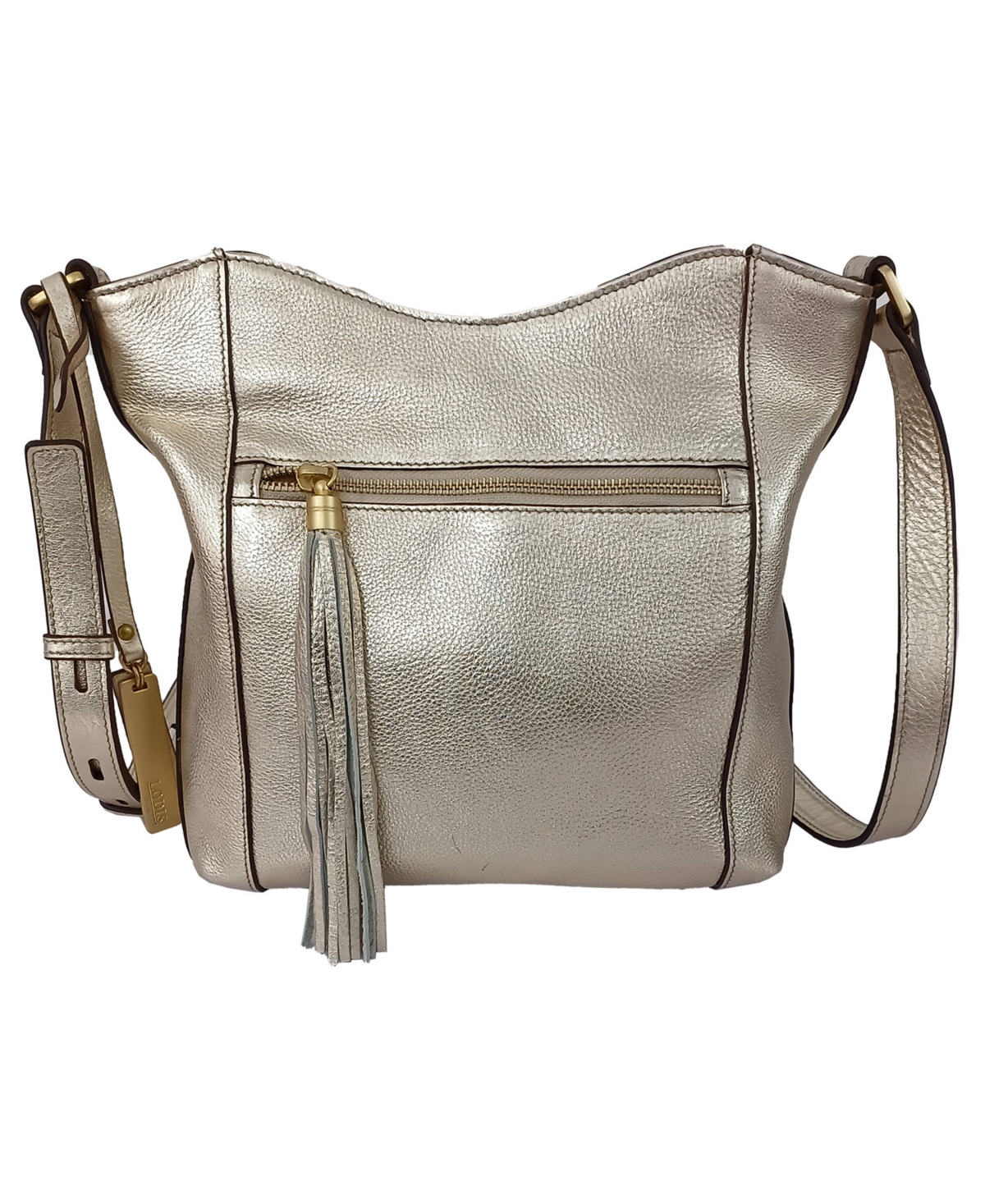 Arden Leather Crossbody Bag - Soft Gold