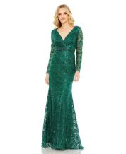 Macys green lace dress sales