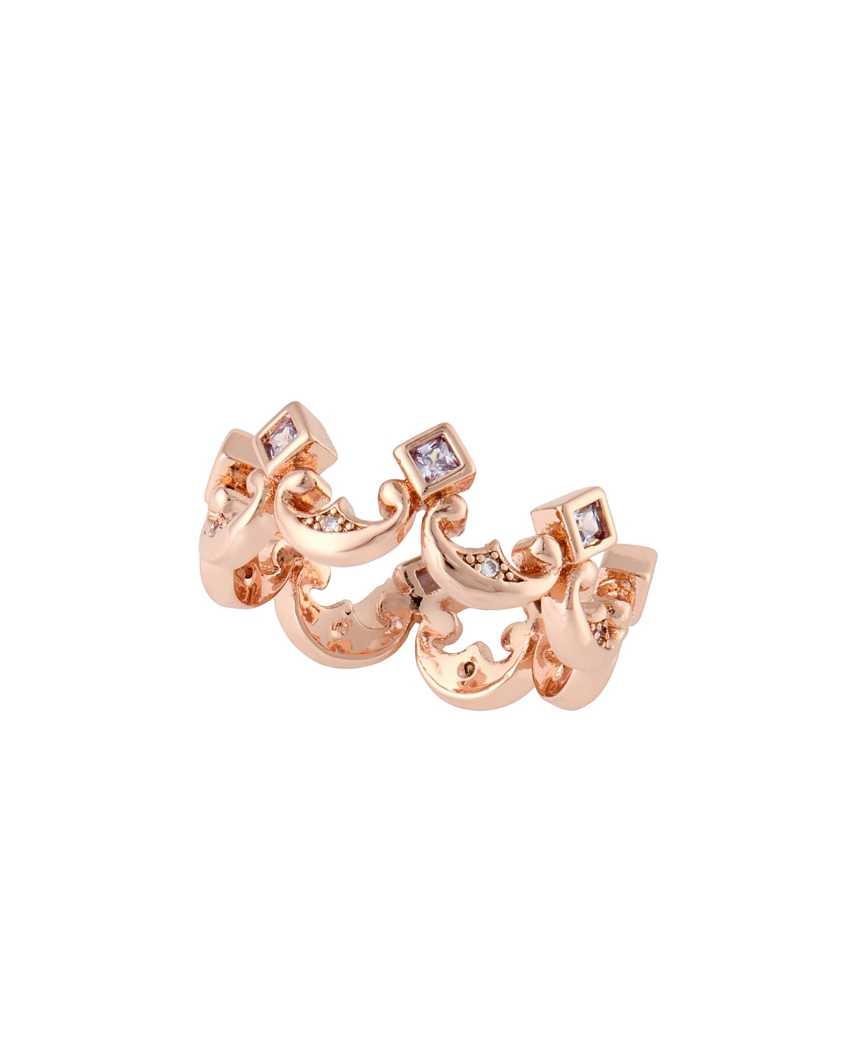 Rose 18K Gold Plated Statement Ring - Gold