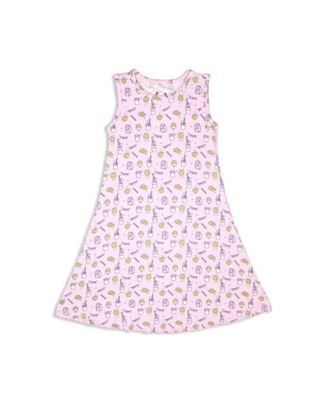 Платье Bellabu Bear Pink Milk & Cookies для девочек, цвет: Розовый