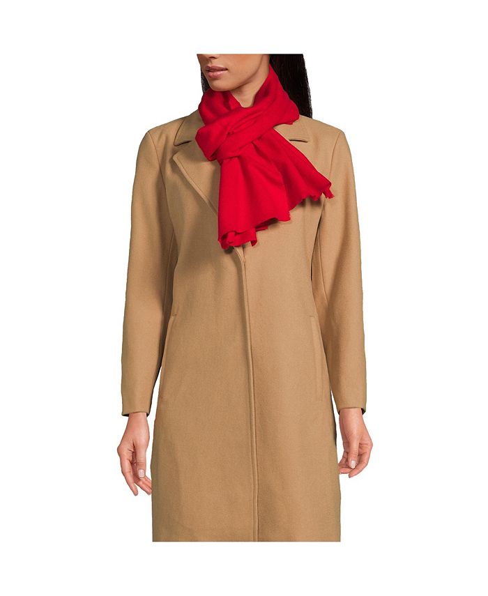 Lands' End CashTouch Solid Winter Scarf Macy's