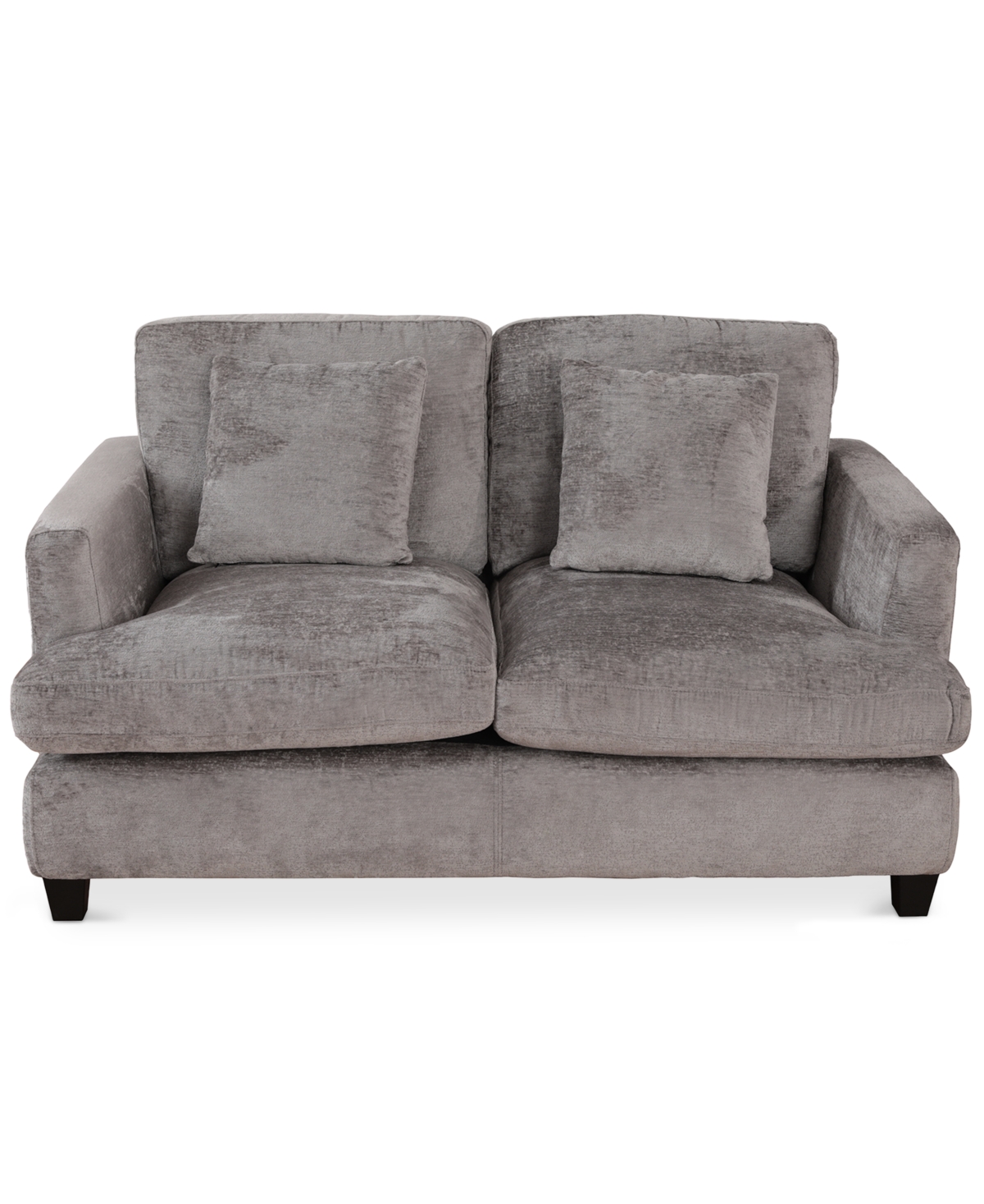 Macy's Dezyon 62" Fabric Love Seat, Created For  In Grey