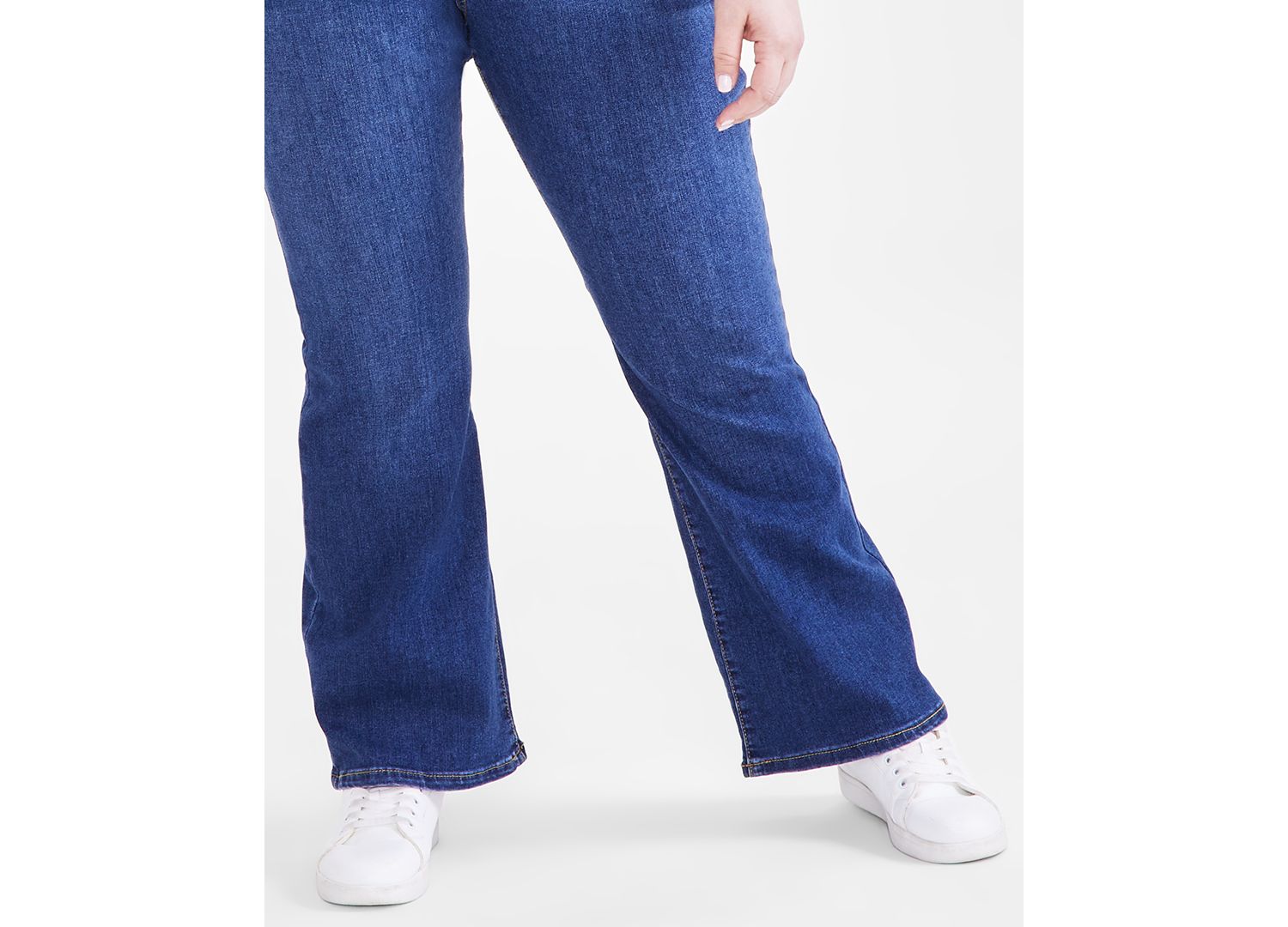 Petite Mid-Rise Curvy Bootcut Jeans, Petite & Petite Short