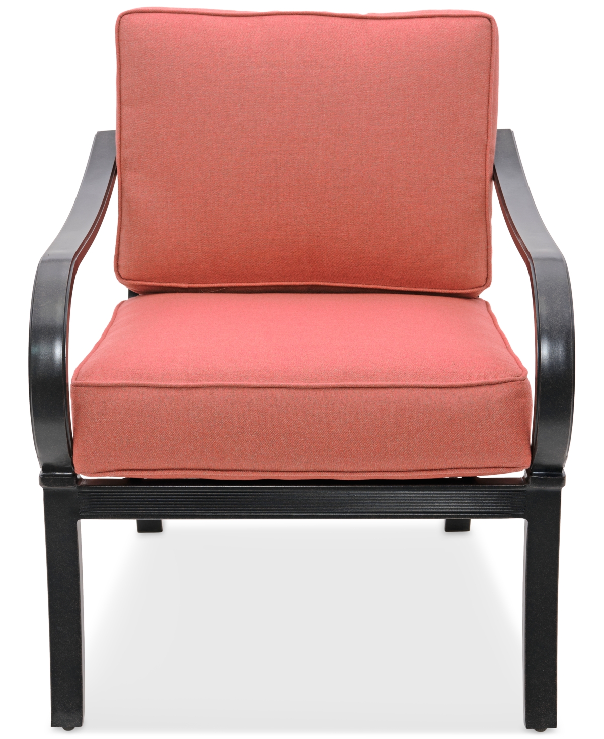 Agio St Croix Outdoor Lounge Chair In Peony Brick Red