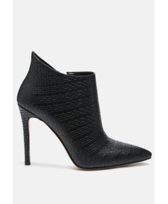 London Rag Womens Lolita Woven Texture Stiletto Boot