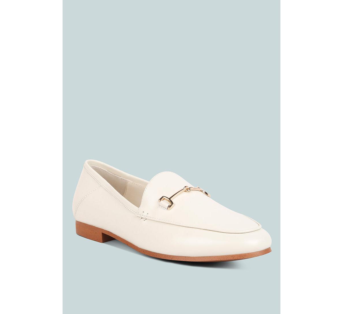 Dareth Womens Horsebit Flat Heel Loafers