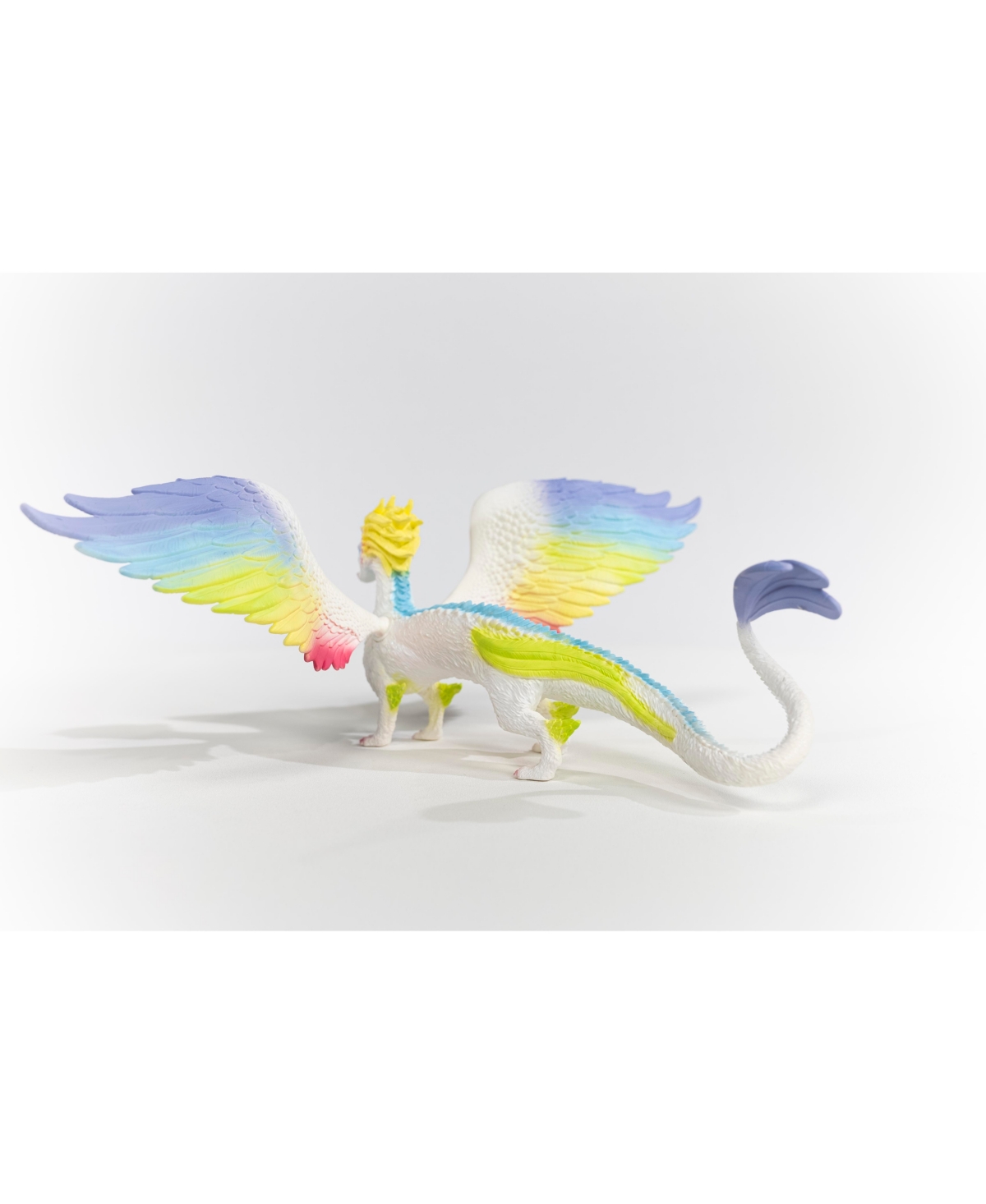 Schleich Bayala Rainbow Dragon 13" Wingspan And Movable Parts In Multi Color