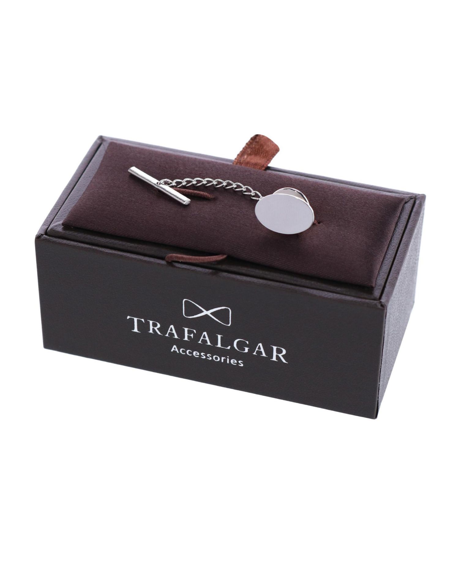 Sutton Sterling Silver Polished Oval Tie Tack