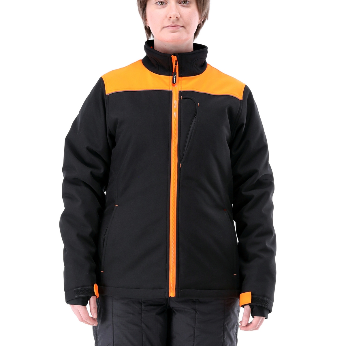 Women's Two-Tone Hi Vis Insulated Softshell Jacket, -20Â°F (-29Â°C) - Plus Size - Orange