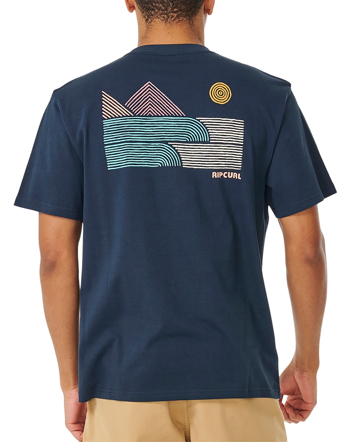 Rip Curl Men's Surf Revival Short Sleeve T-shirt In Dark Navy