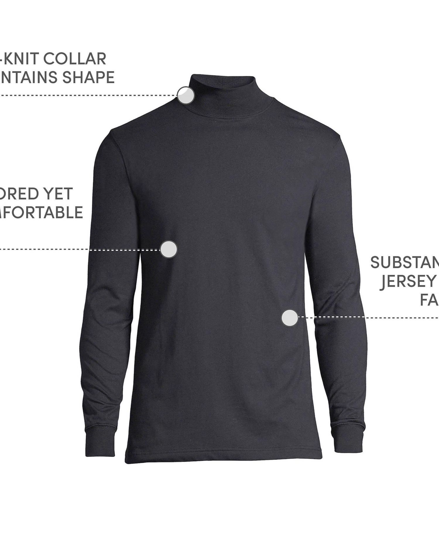 Big & Tall Super-T Mock Turtleneck