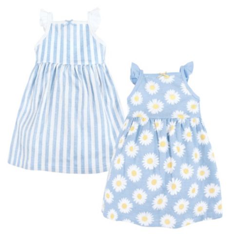 Платья Hudson Baby Sleeveless Dress Set 2-Pack для девочек-малышей, цвет: Синий