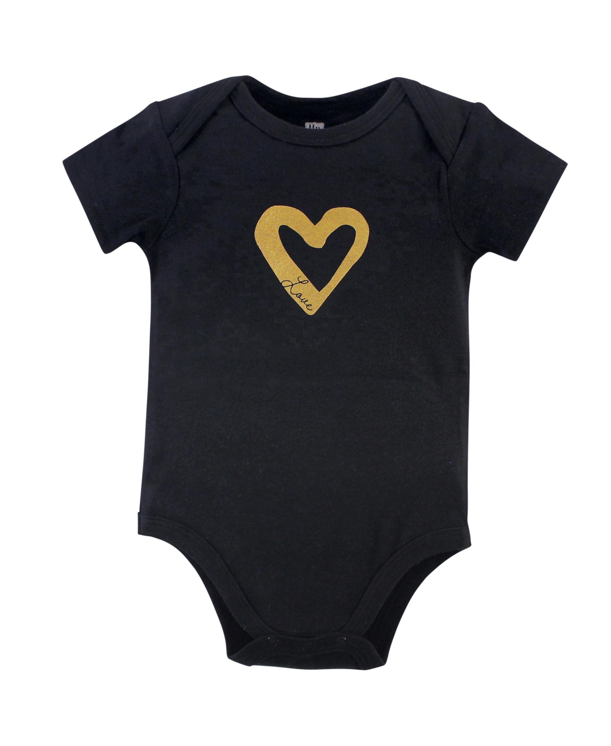 Hudson Baby Baby Girls Cotton Bodysuits 3pk,- Dream love