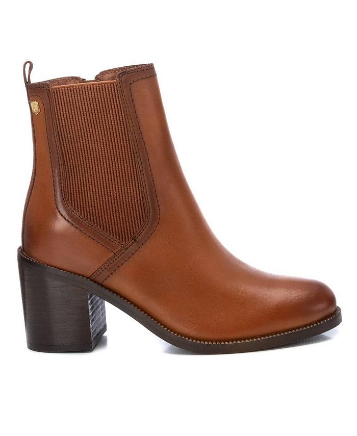 XTI Women's Leather Booties Carmela By XTI Macy's