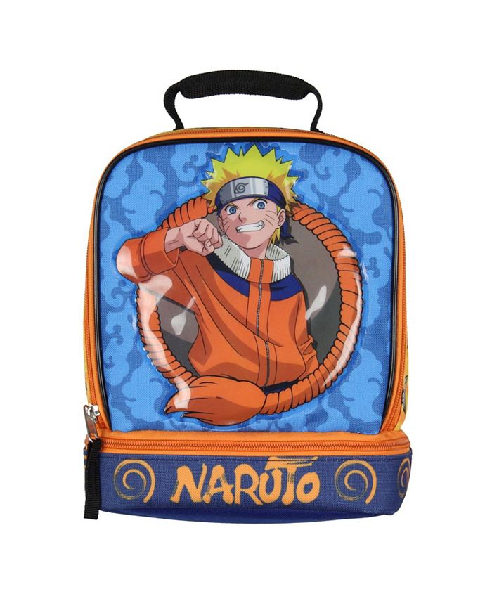 Naruto Lunch Box Anime Manga Insulated Dual Compartment Kids Lunch Bag