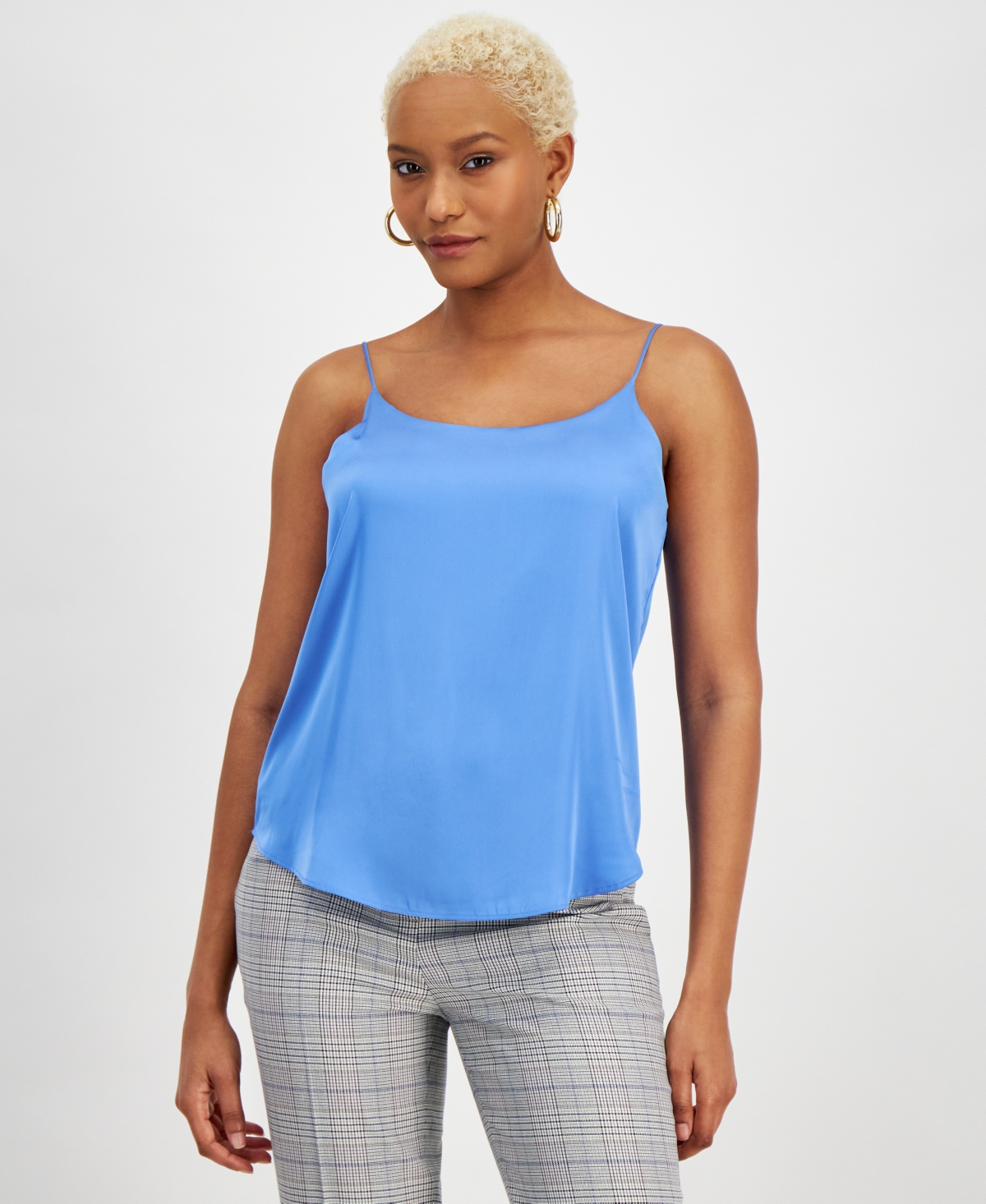 Women's Scoop-Neck Camisole, Created for Macy's - Delft Blue