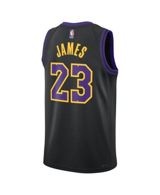Men's and Women's LeBron James Black Los Angeles Lakers 2023/24 Swingman Jersey - City Edition