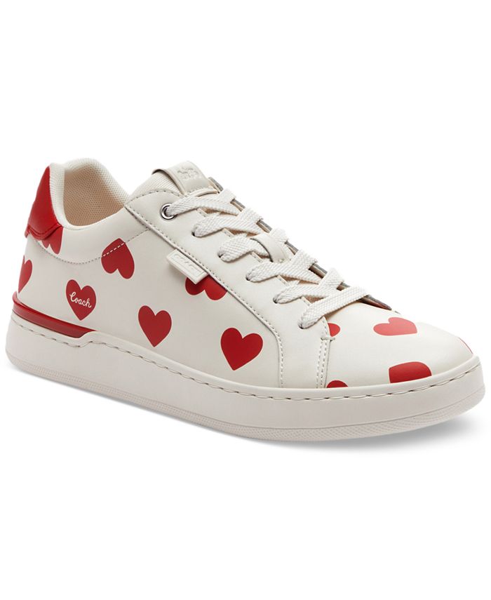 COACH Women's Lowline Signature Valentines Day Lace-Up Sneakers - Macy's