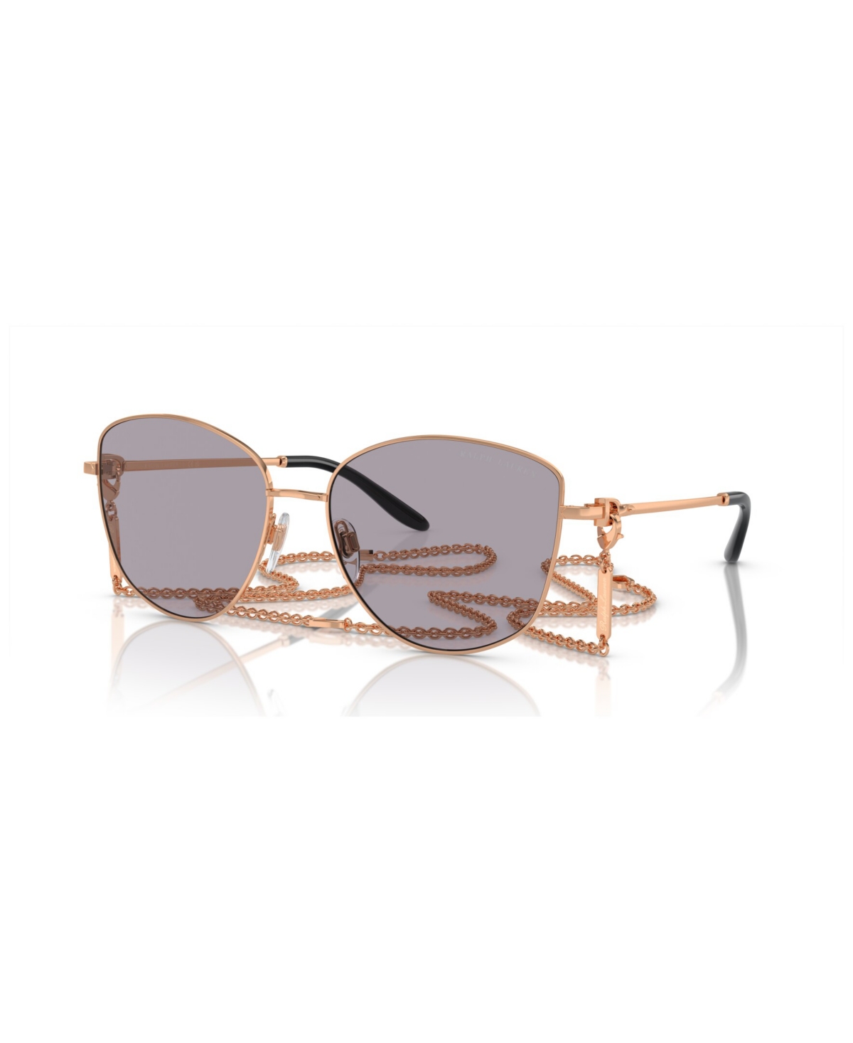 Shop Ralph Lauren Women's The Vivienne Sunglasses, Mirror Rl7079 In Rose Gold