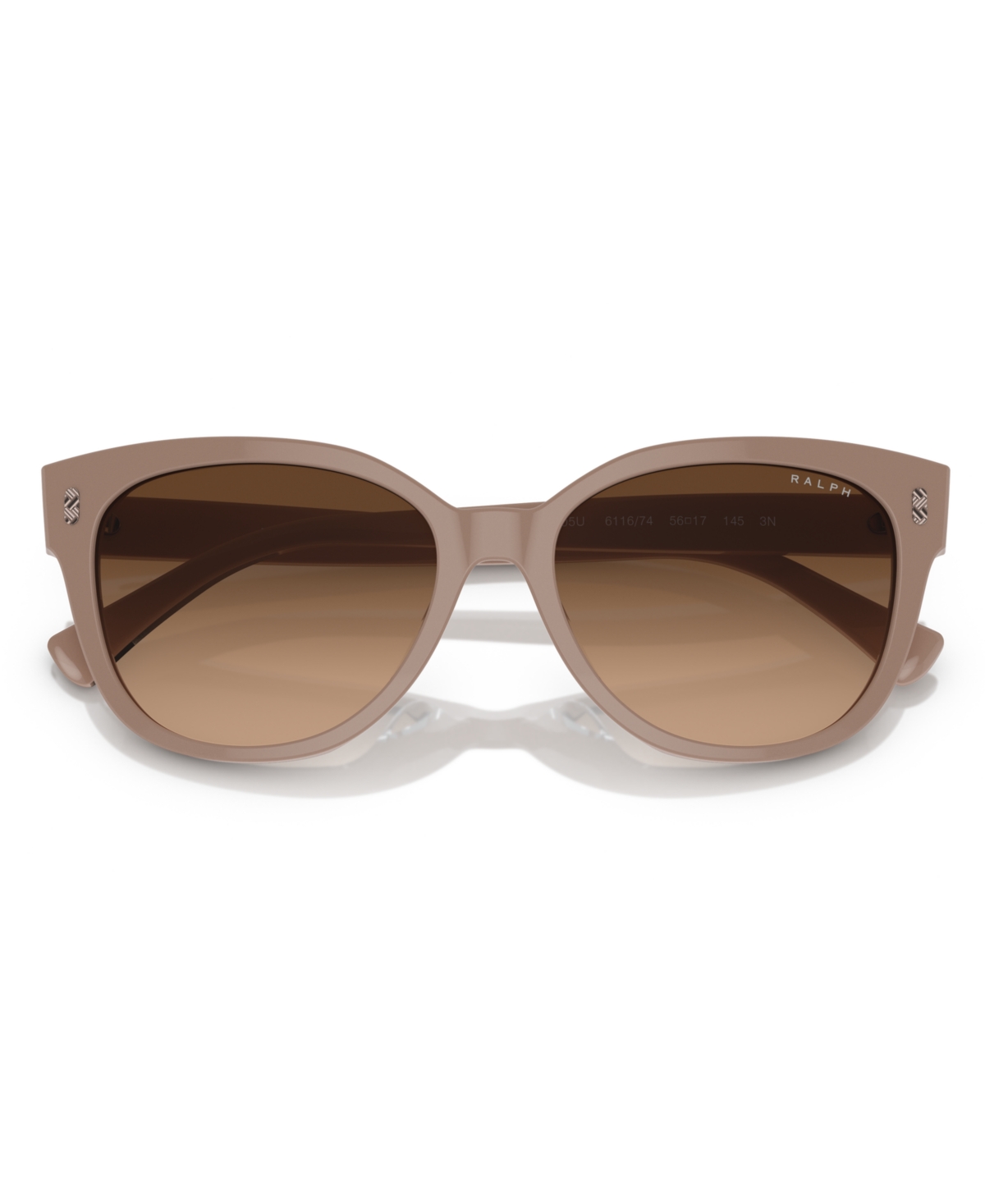 Shop Ralph By Ralph Lauren Women's Sunglasses, Gradient Ra5305u In Shiny Solid Beige