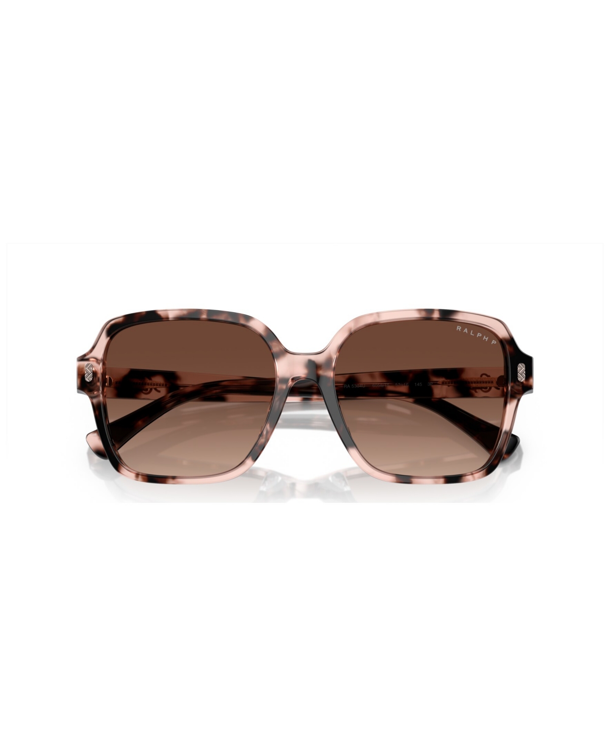 Shop Ralph By Ralph Lauren Women's Polarized Sunglasses, Gradient Polar Ra5304u In Shiny Pink Havana