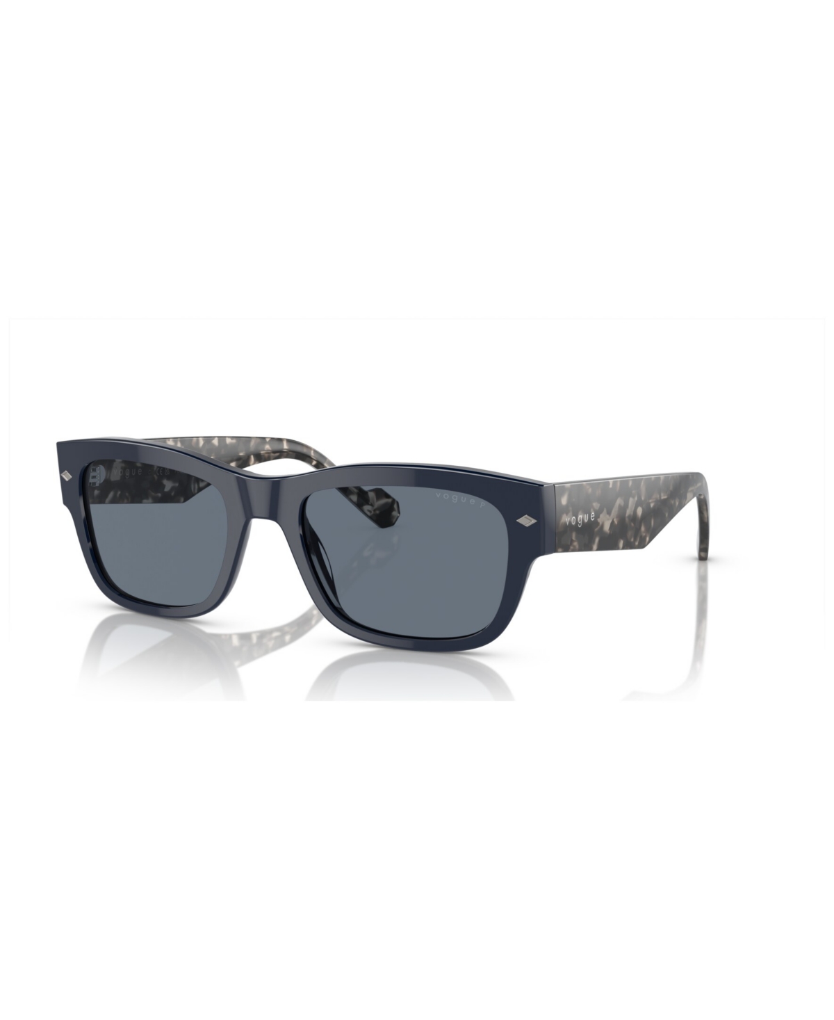 Shop Vogue Eyewear Men's Polarized Sunglasses, Polar Vo5530s In Full Dark Blue